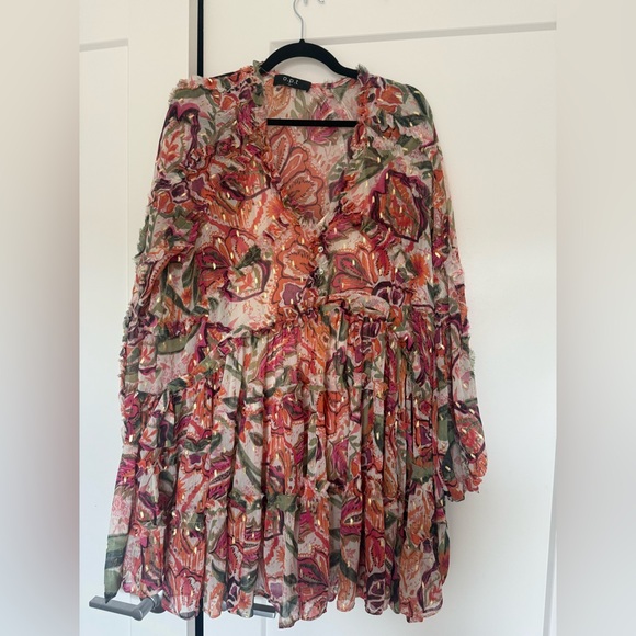 Colorful Floral Dress - Picture 1 of 7